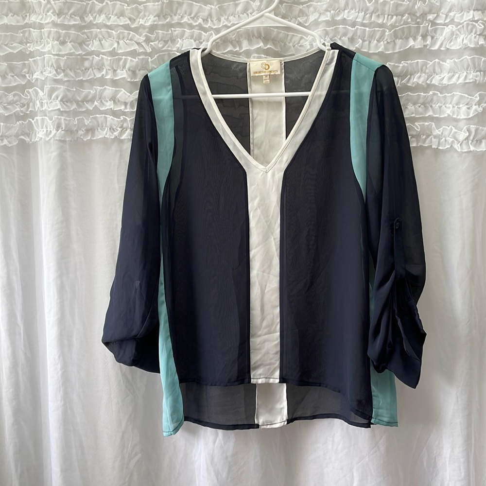 Collective Concepts Womens Blouse Medium